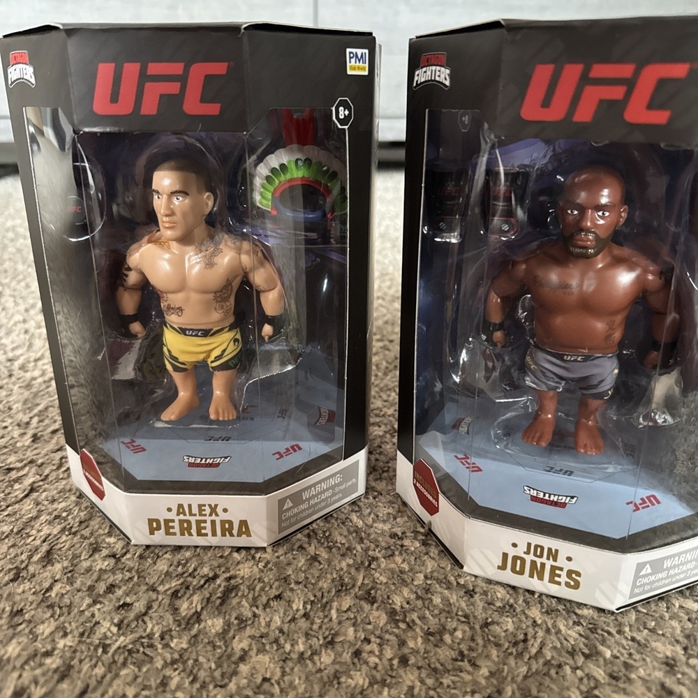 2 UFC Fighters  Alex Pereira & Jon Jones( New In Box)